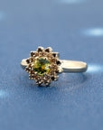 SOLEIL YELLOW-GREEN SAPPHIRE BROWN DIAMOND | Yellow Gold