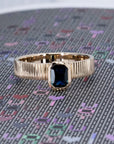 RADIANT SAPPHIRE BOLD RING | Yellow Gold