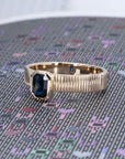 RADIANT SAPPHIRE BOLD RING | Yellow Gold