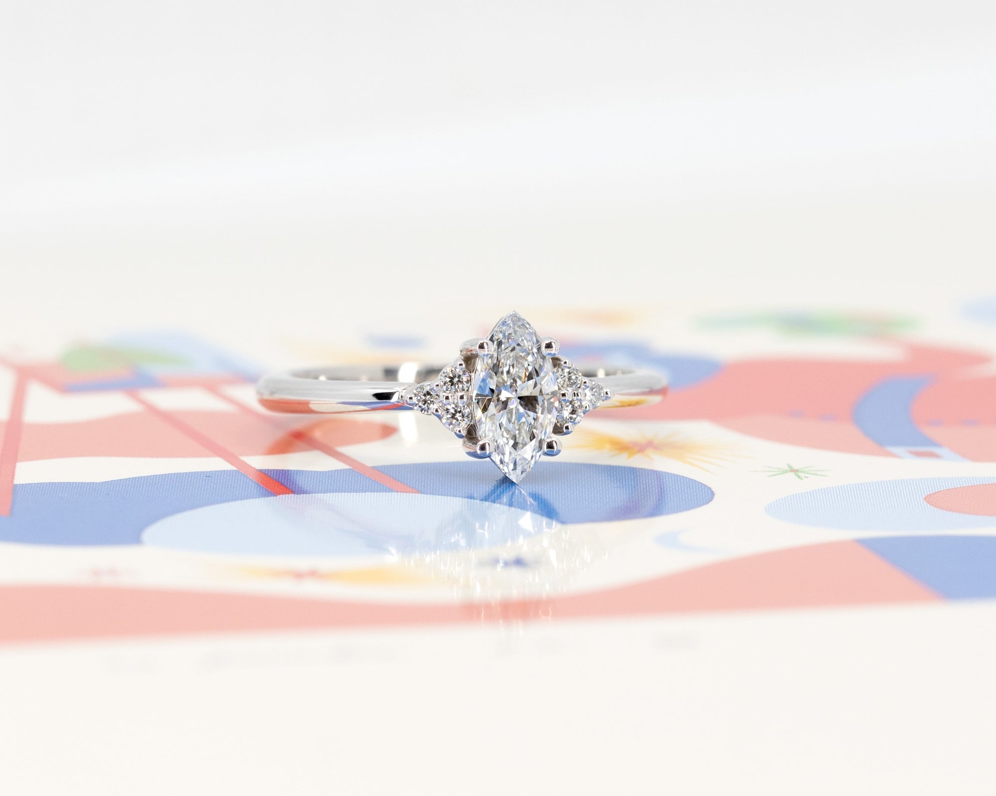 DESIR MARQUISE DIAMOND 0.50 CT | White Gold Ring