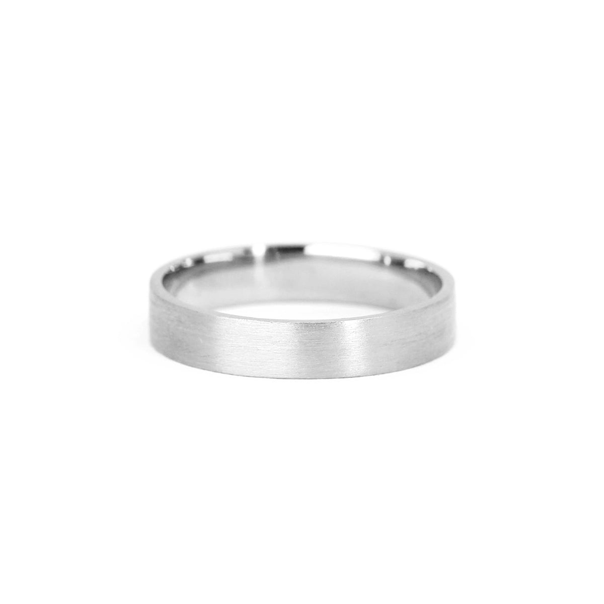 4 MM | CLASSIC MATTE WEDDING BAND | Gold Ring