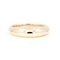 Yellow Gold Men Domed Wedding Band