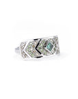 MOSAIQUE TEAL & WHITE DIAMOND| White Gold