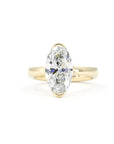 MOVAL DIAMOND HALF BEZEL | Yellow Gold