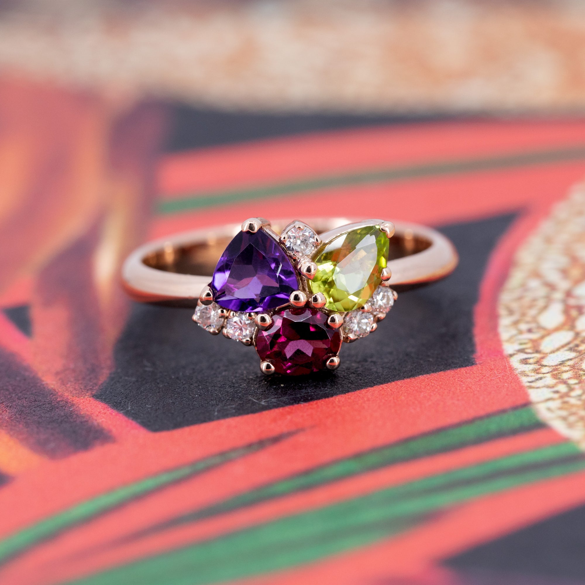MULTI COLOR GEMS | Rose Gold