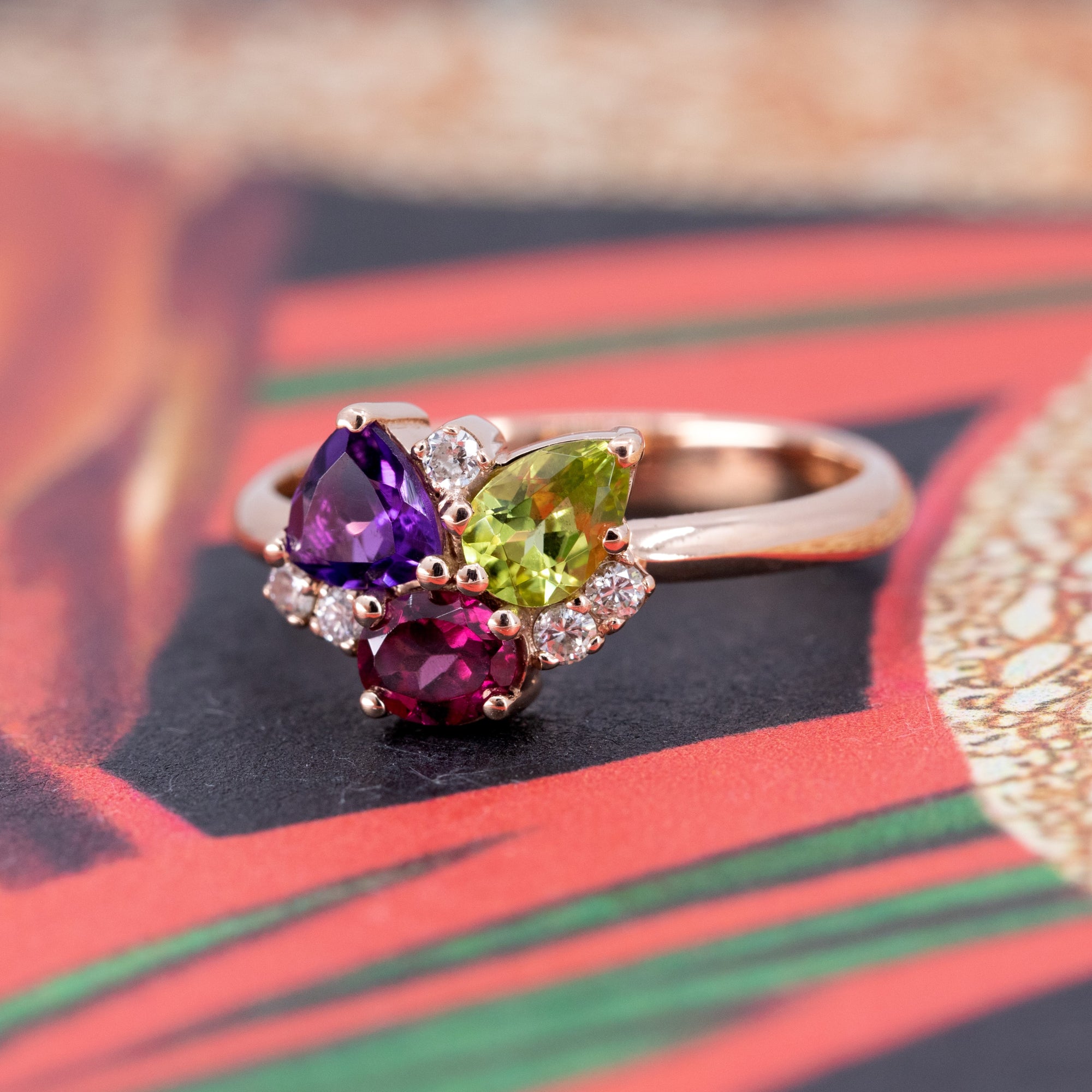 MULTI COLOR GEMS | Rose Gold