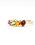 Multi Color Birthstone Yellow Gold Ring