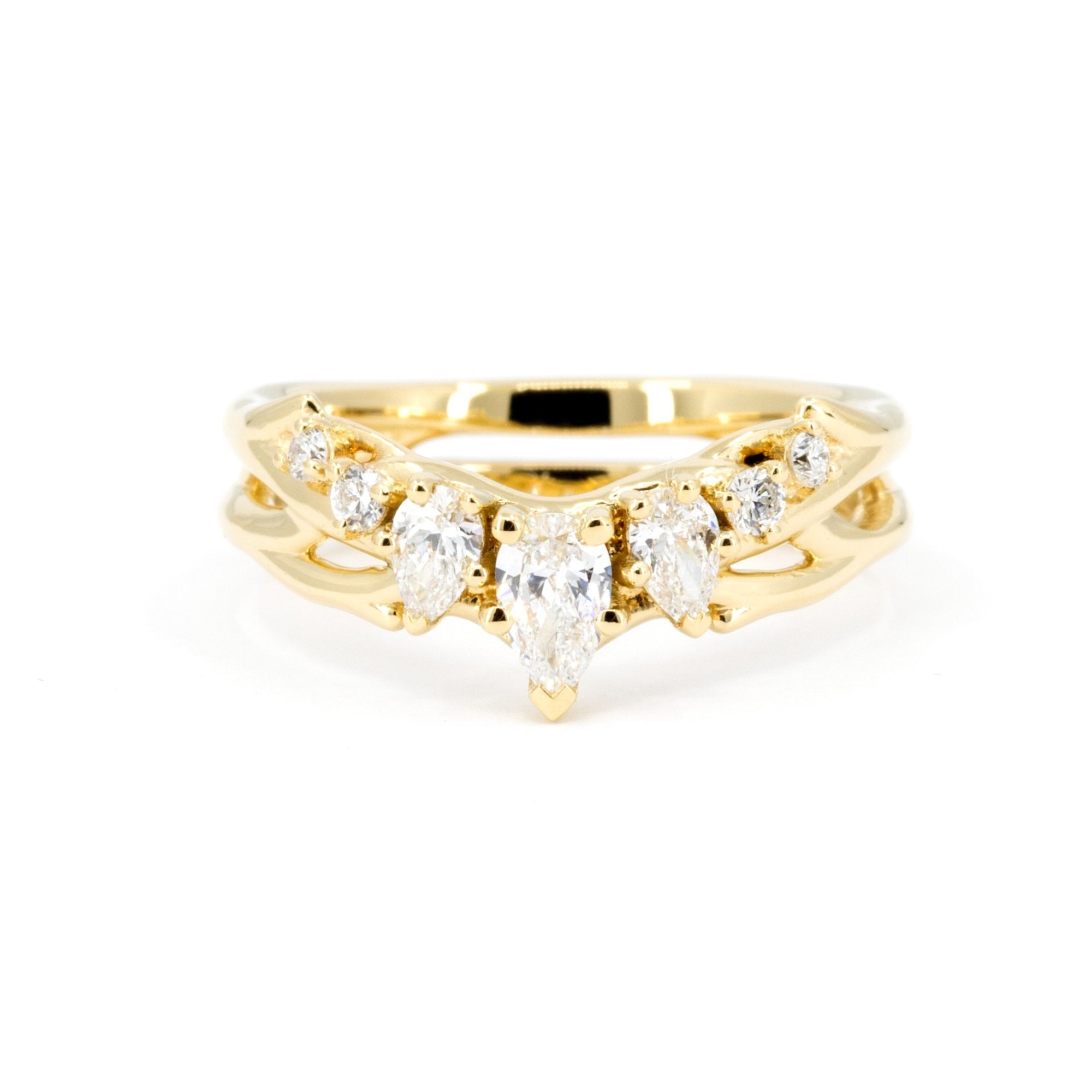 ORGANIC DIAMOND RING | Yellow Gold