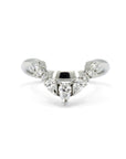 MATCHING BAND PEAR DIAMOND | White Gold