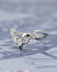 MATCHING BAND PEAR DIAMOND | White Gold