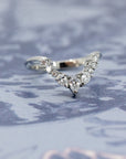 MATCHING BAND PEAR DIAMOND | White Gold