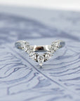 MATCHING BAND PEAR DIAMOND | White Gold