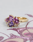AVALANCHE PURPLE PINK SAPPHIRE | Yellow Gold Ring