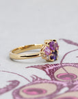 AVALANCHE PURPLE PINK SAPPHIRE | Yellow Gold Ring