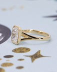 BEZEL SETTING RADIANT DIAMOND | Yellow Gold