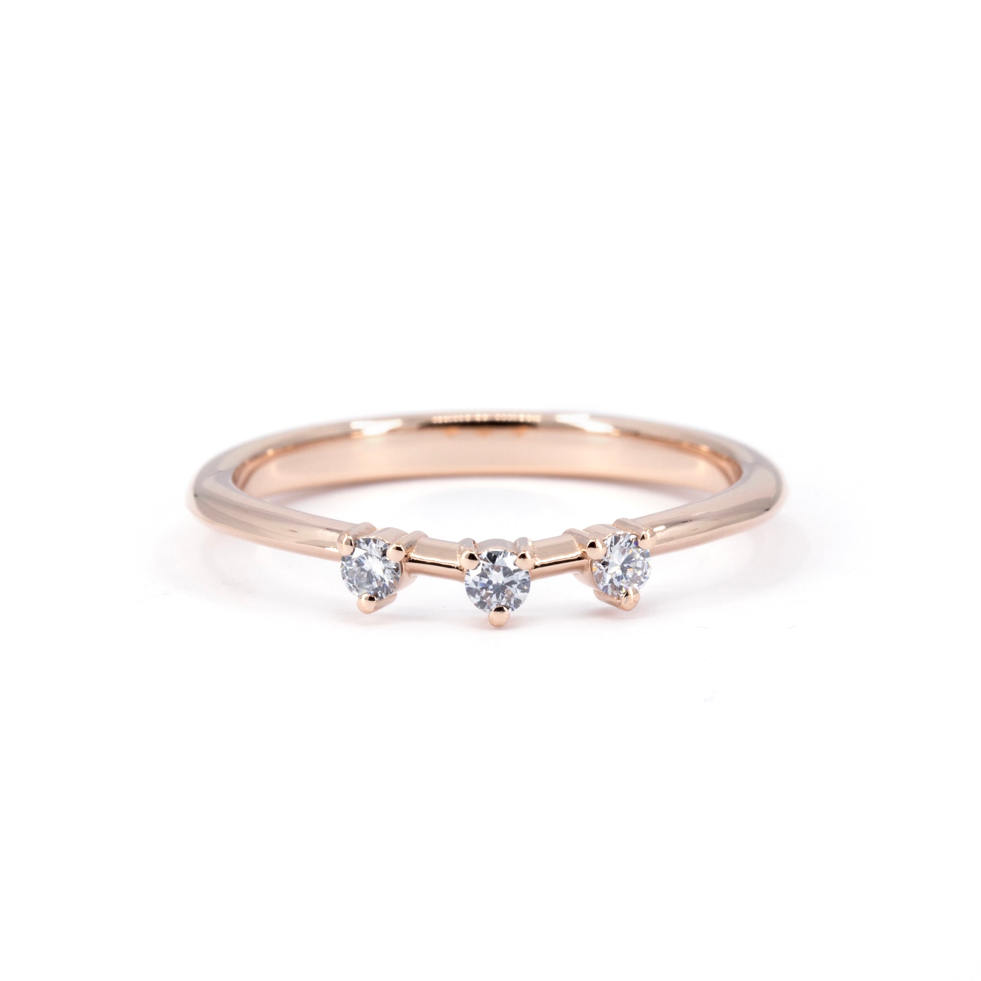BROWN DIAMOND ENGAGEMENT RING &amp; WEDDING BAND | Rose Gold