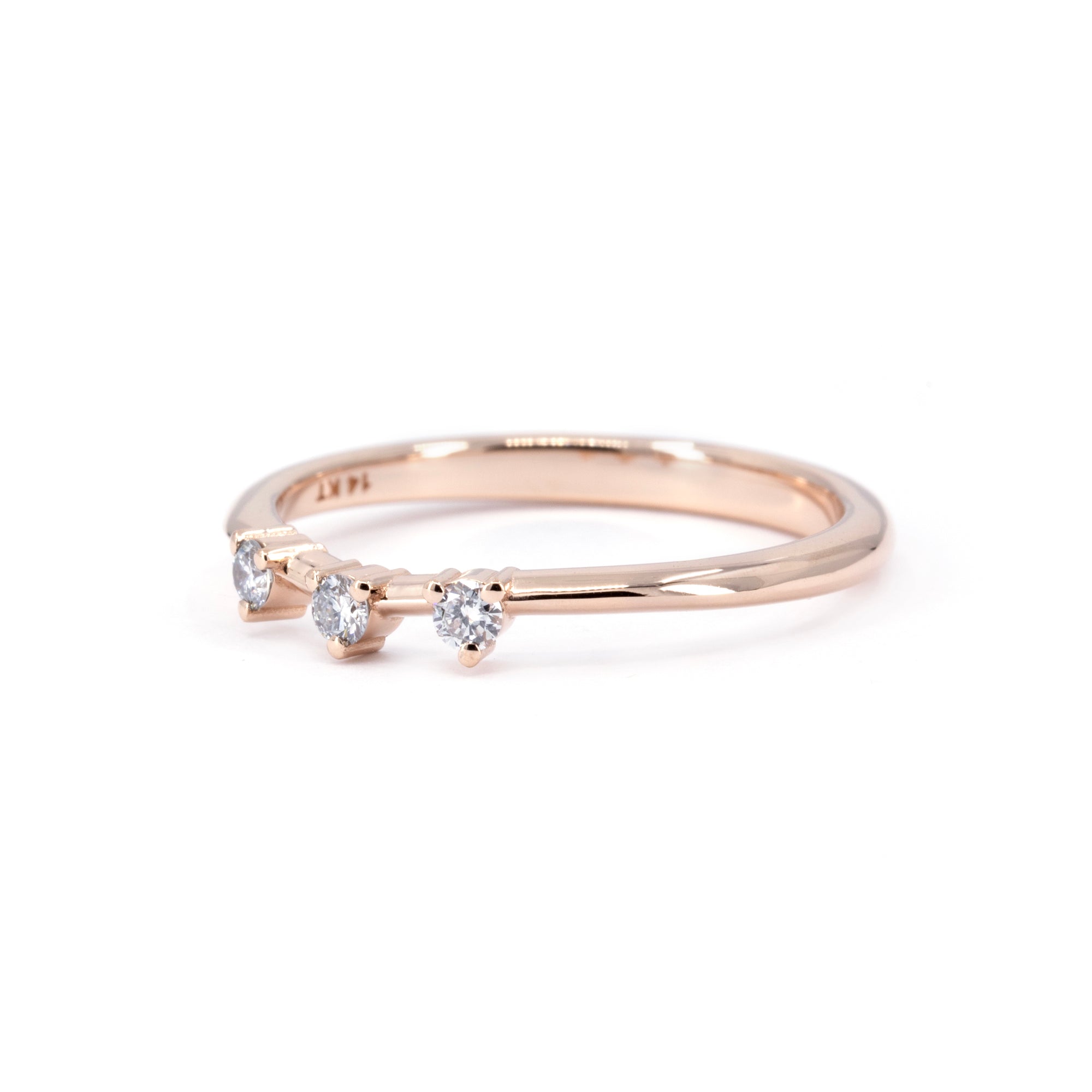 BROWN DIAMOND ENGAGEMENT RING &amp; WEDDING BAND | Rose Gold