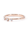 BROWN DIAMOND ENGAGEMENT RING & WEDDING BAND | Rose Gold