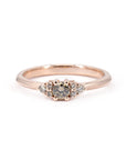 BROWN DIAMOND ENGAGEMENT RING & WEDDING BAND | Rose Gold