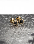 ROUND DIAMOND STUDS | Yellow Gold