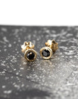 ROUND DIAMOND STUDS | Yellow Gold