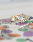 Open Diamond Toi & Moi Gold Ring