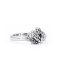 SALT PEPPER DIAMOND AVALANCHE RING | White Gold