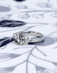 SALT PEPPER DIAMOND AVALANCHE RING | White Gold