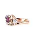 AVALANCHE ORANGY RED SAPPHIRE, DIAMOND & GARNET | Rose Gold