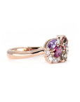 AVALANCHE ORANGY RED SAPPHIRE, DIAMOND & GARNET | Rose Gold