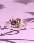 AVALANCHE ORANGY RED SAPPHIRE, DIAMOND & GARNET | Rose Gold