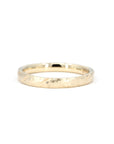 SIGNET & ORGANIC WEDDING BAND | Yellow Gold