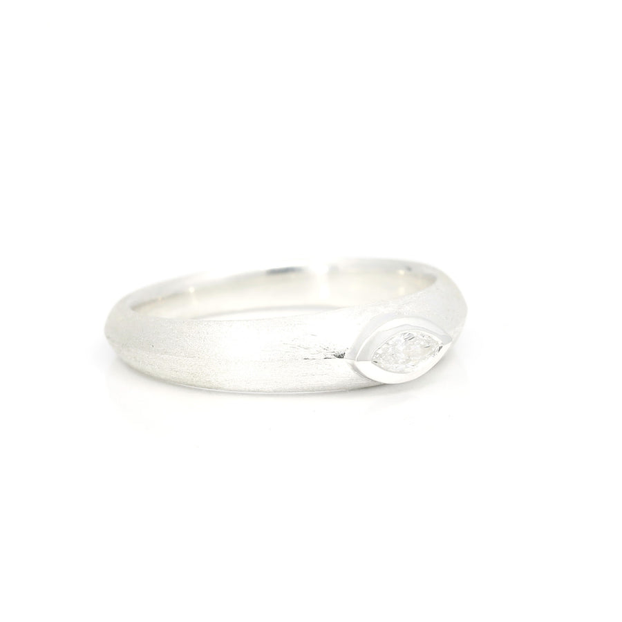 Marquise Shape Lab Grown Diamond Satine Men Ring