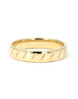SMALL TRACE 4 MM WEDDING BAND | Yellow Gold