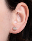 SOLEIL DIAMOND STUDS EARRINGS | Yellow Gold