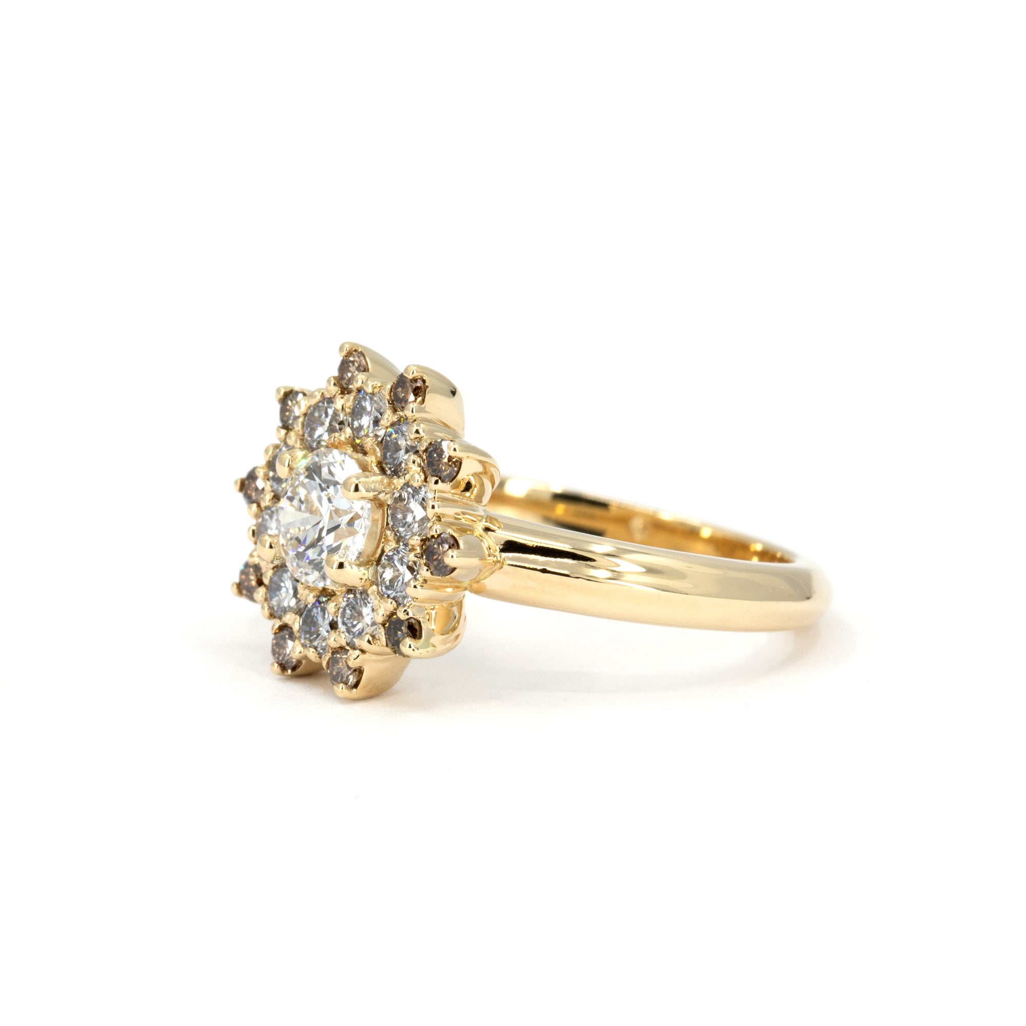 SOLEIL DIAMOND GOLDEN DROP | Yellow Gold Ring