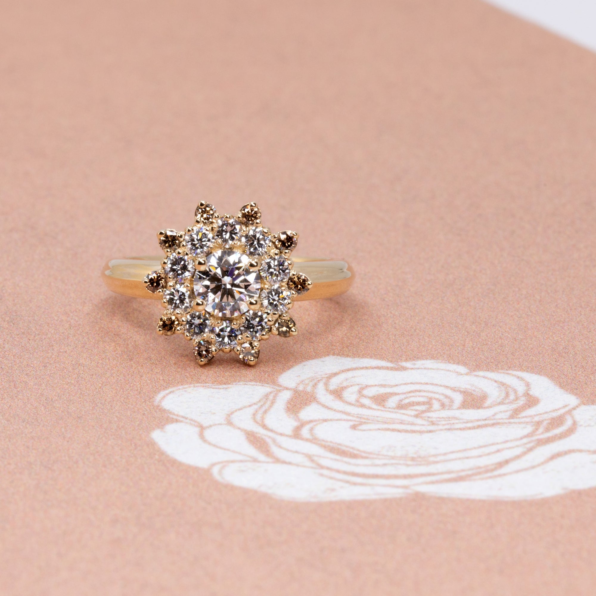 SOLEIL DIAMOND GOLDEN DROP | Yellow Gold Ring