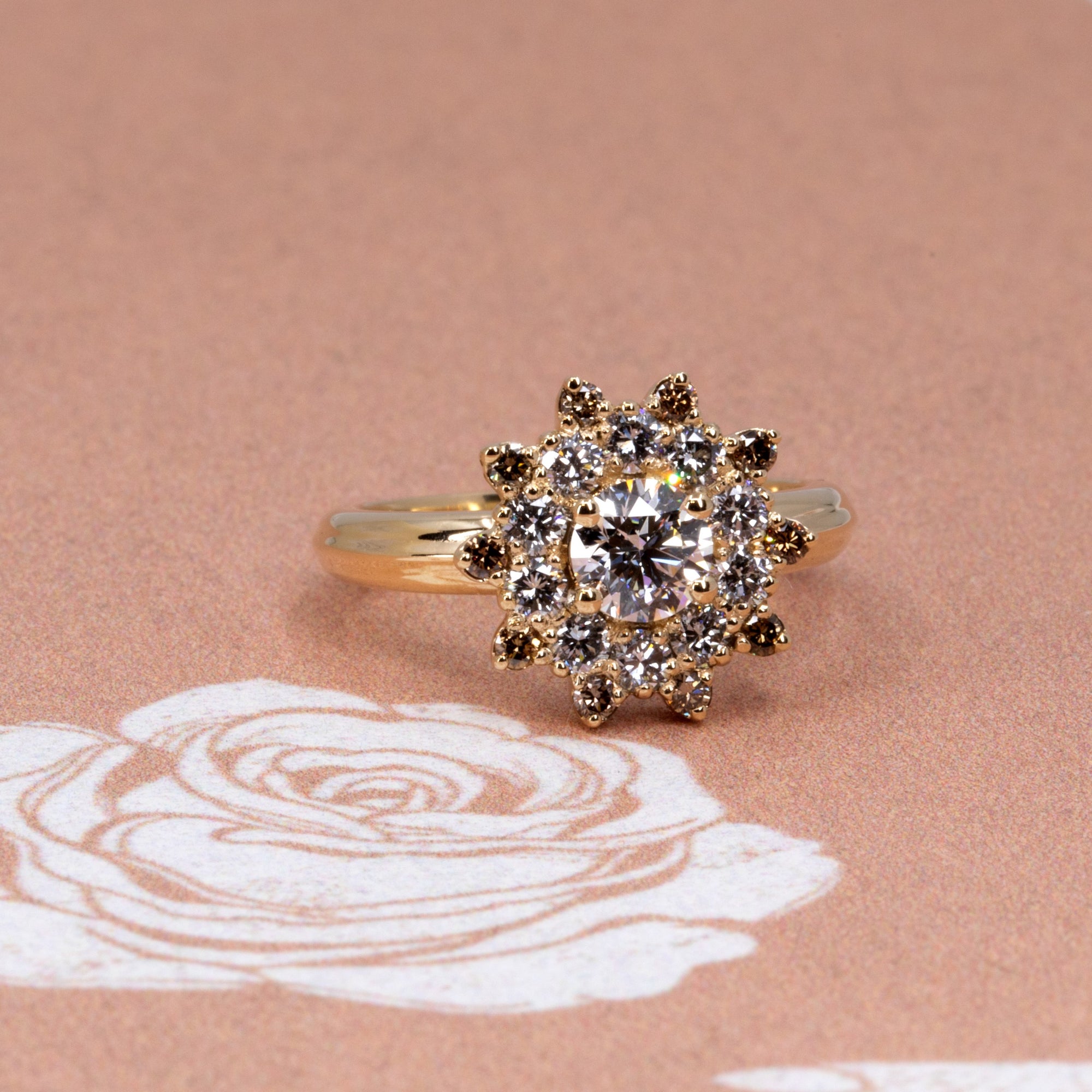 SOLEIL DIAMOND GOLDEN DROP | Yellow Gold Ring