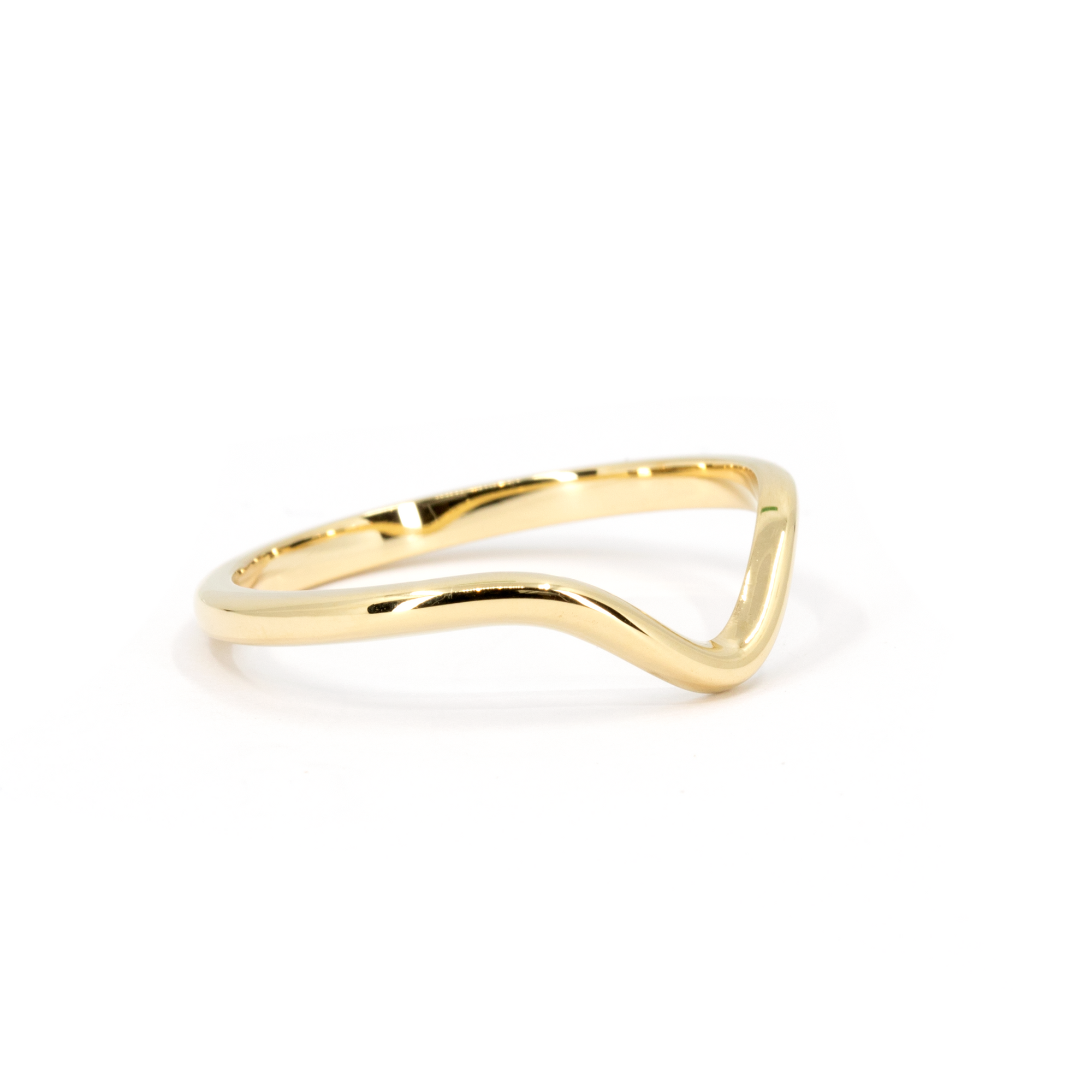 CUSTOM CURVED BAND | Yellow Gold Ring