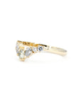 CURVED DIAMOND WEDDING BAND | Yellow Gold