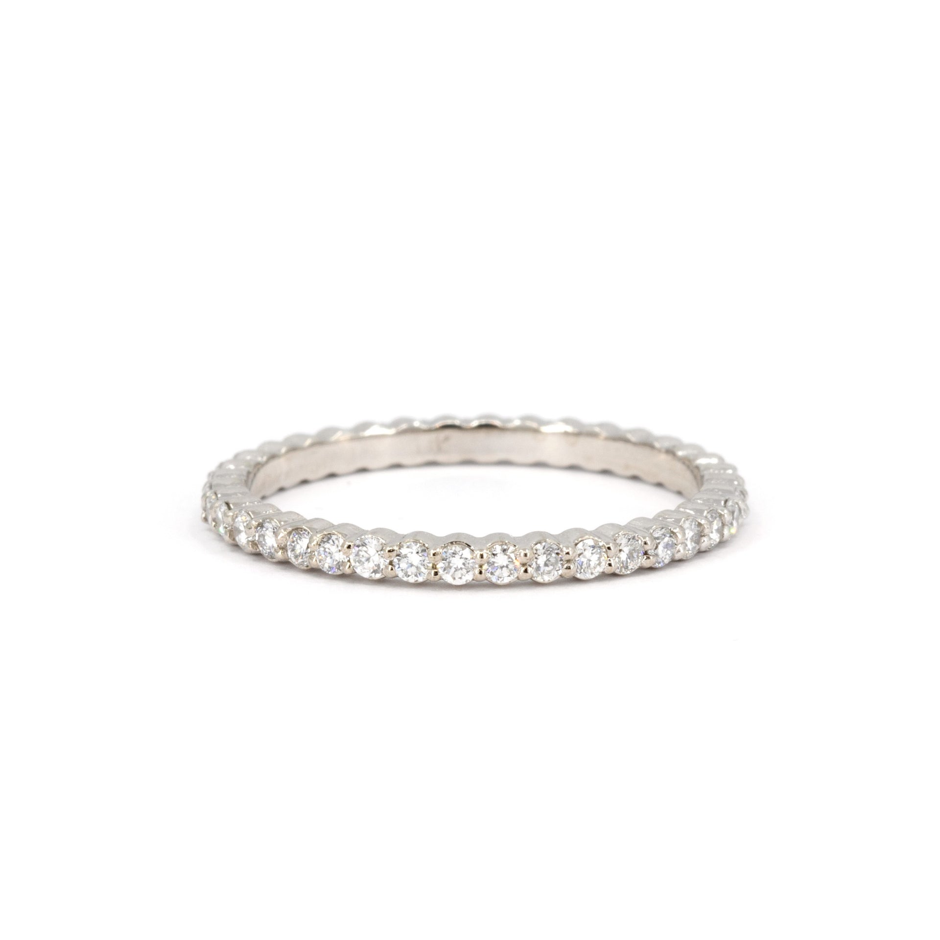 WEDDING BAND ETERNITY DIAMOND | White Gold Ring