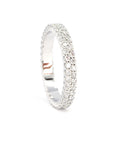 DOUBLE DIAMOND RAW BAND | White Gold