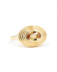 Bezel Setting Golden Sapphire Gold Ring