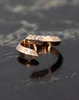 Rose Gold Diamond Loop Ring