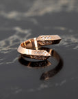 Rose Gold Diamond Loop Ring