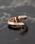 Rose Gold Diamond Loop Ring