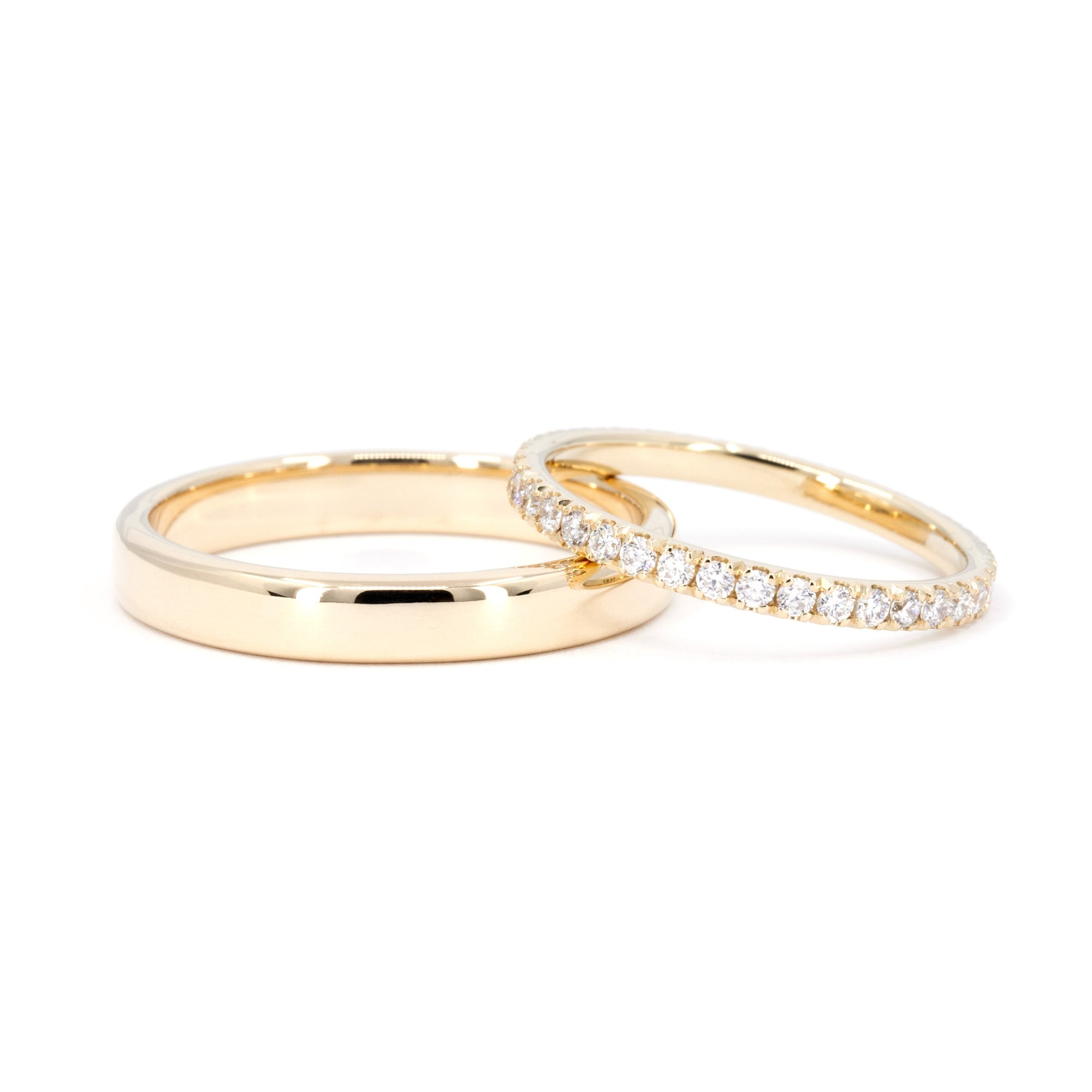 WEDDING BAND CLASSIC SET | Yellow Gold