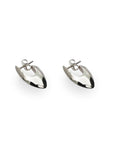 Stud earrings. Sterling silver stud jewelry. Elegant silver earrings