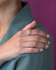 opal bridal ring made in montreal bena jewelry