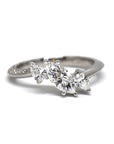 bena jewelry montreal diamond engagement ring marquise shape GIA certified diamond pear shape diamond white gold ring icy diamond edgy bridal jewelry designer montreal handmade in canada fine jewelry